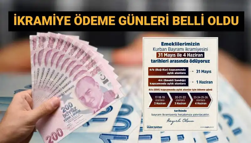 Emeklilere Bayram Müjdesi: İkramiye Ödemeleri Ne Zaman Yapılacak?