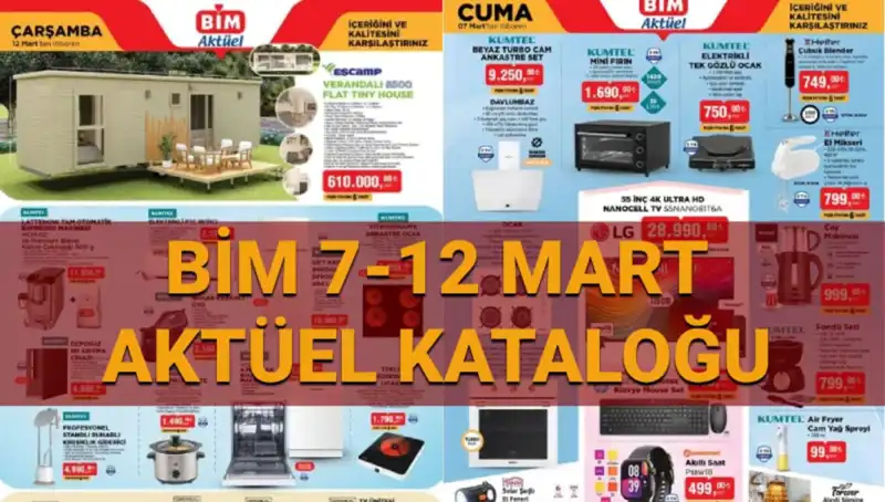 BİM Aktüel Kataloğu 11-12 Mart’ta Neler Sunuyor?