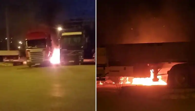 Park Halindeki Tırlara Ateş Açıldı: Olayın Ardındaki Gizem Ne?