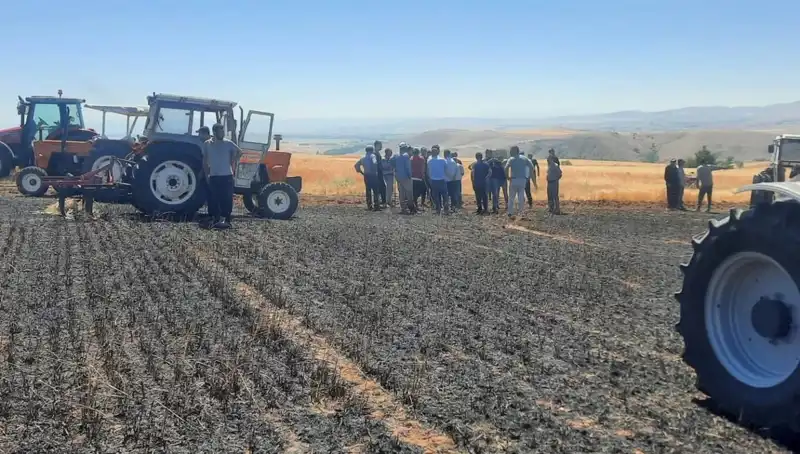 Yozgat'ta 100 Dönüm Ekili Alanın Kül Olması, Çiftçileri Zora Soktu