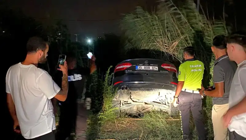 Dur İhtarına Uymayan Sürücü, Dere Yatağına Düştü ve Olayı Yürek Hoplattı