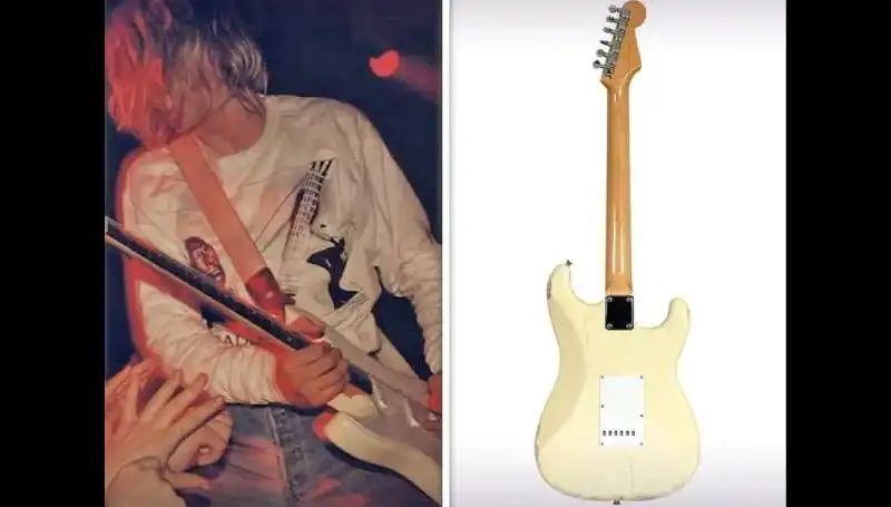 Kurt Cobain'in İkonik Gitarı Açık Artırmada Rekor Fiyatla Satıldı