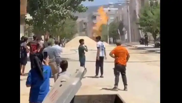 Kilis'te Doğalgaz Borusu Patladı: Panic ve Korku Anları Yaşandı