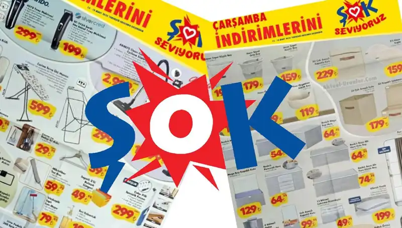 Şok 12 Mart Aktüel Kataloğu: Mop, Elektrikli Süpürge ve Ütü Masası Şaşırtacak!