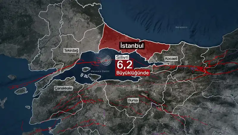 İstanbul'da 6,2 Büyüklüğünde Şok Edici Deprem: Kent Sarsıldı