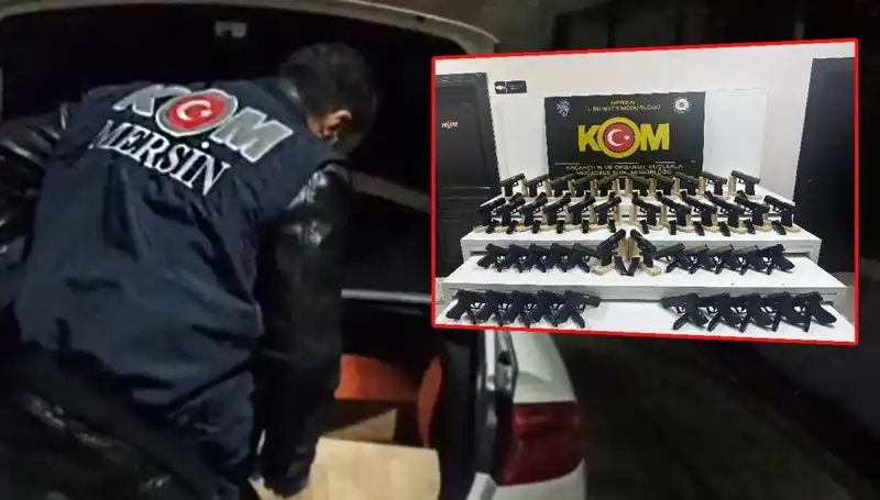 Mersin'de Şok Baskın: Otomobil Yerine Silah Deposuna Dönüşen Garaj