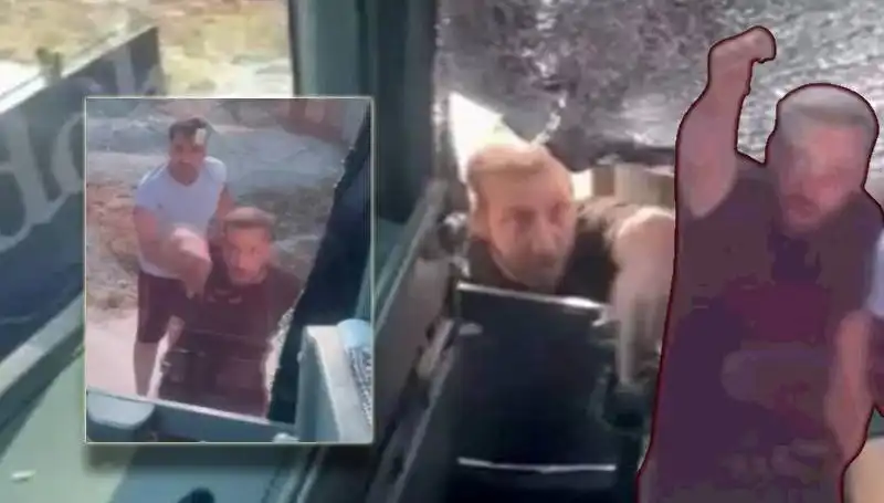 Turistlere yönelik korkunç saldırı: Otobüs sürücüsünün başı yarıldı!