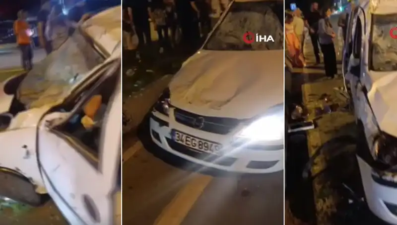 İstanbul Sahil Yolunda Flaş Kaza: Ucuz Atlattılar!